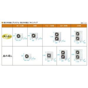 画像2: 大阪・兵庫・京都・滋賀・奈良・和歌山・業務用エアコン　日立　ビルトイン　ツイン　RCB-AP80GHPJ2　80型（3馬力）　「省エネの達人・プレミアム」　単相200V