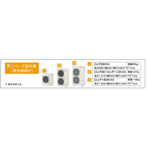 画像2: 大阪・兵庫・京都・滋賀・奈良・和歌山・業務用エアコン　パナソニック　寒冷地向けエアコン　天吊形厨房専用エアコン　PA-P160V4KXD　P160形 （6HP）　Kシリーズ　同時ツイン　三相200V　寒冷地向けパッケージエアコン