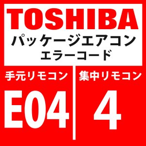 画像1: 東芝　パッケージエアコン　エラーコード：E04 / 4　「内機・外機の通信回路異常」（室内機側検出）　【室内機】