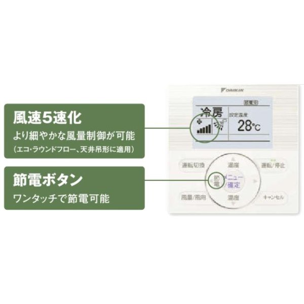 画像3: 大阪・兵庫・京都・滋賀・奈良・和歌山・業務用エアコン　ダイキン　天吊ワンダ風流（センシング）タイプ　ワイヤレス　ツイン同時マルチ　SZYU140CBND　140形（5馬力）　ZEASシリーズ　三相200V　 (3)